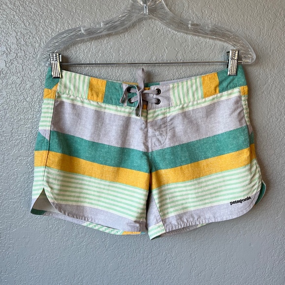 Patagonia Wavefarer Boardshorts 5” Fitz Stripe Texture Pura Purple - Picture 1 of 11